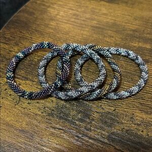 Elegant Beaded Sashka Bracelets Set